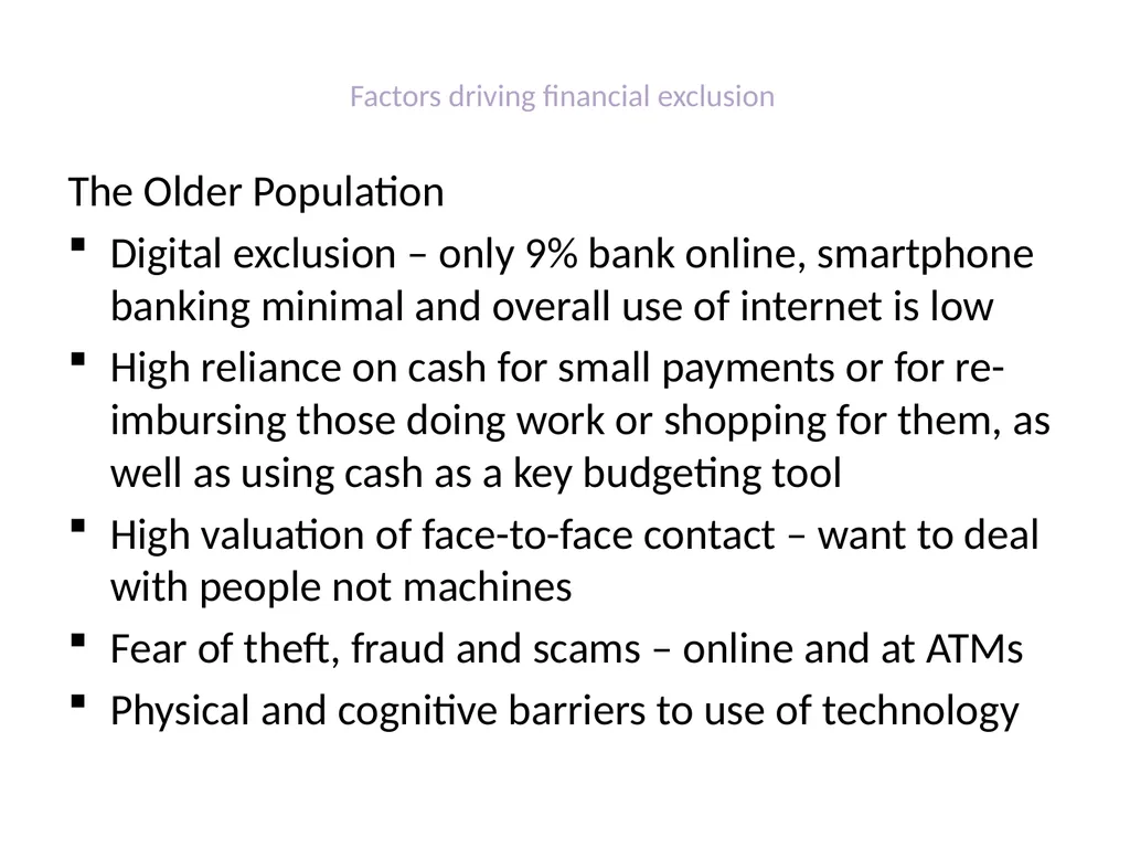 The Finance Foundation Is age a factor in - slide 28 of 43