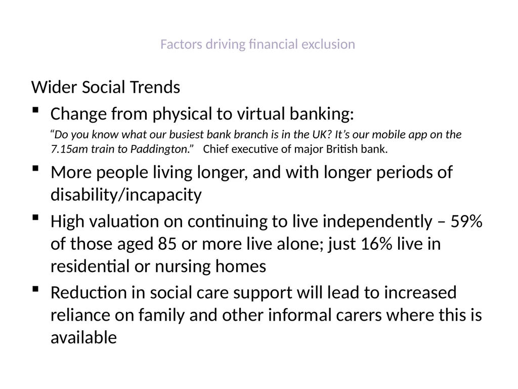 The Finance Foundation Is age a factor in - slide 29 of 43