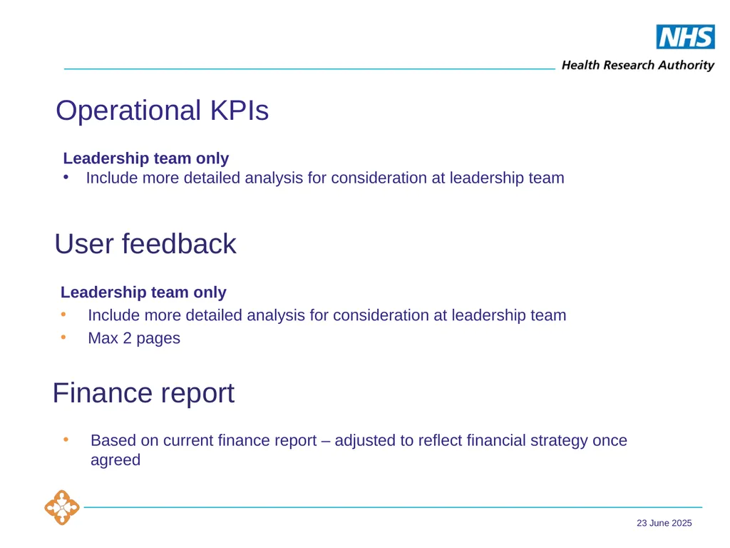 Health Research Authority Performance report - slide 6 of 6