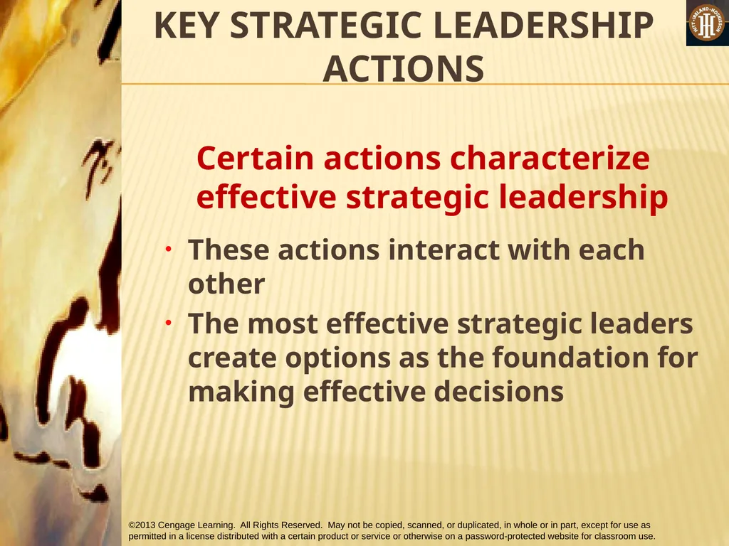 PART 3: STRATEGIC ACTIONS: STRATEGY IMPLEMENTATION - slide 26 of 48