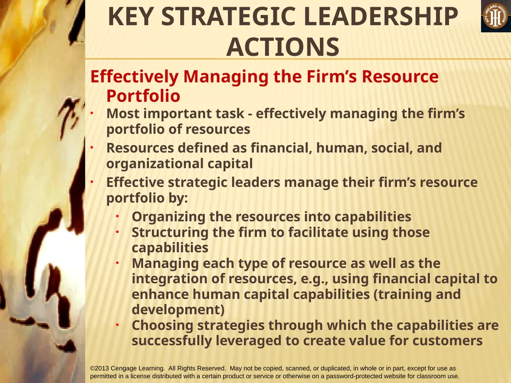 PART 3: STRATEGIC ACTIONS: STRATEGY IMPLEMENTATION - slide 29 of 48