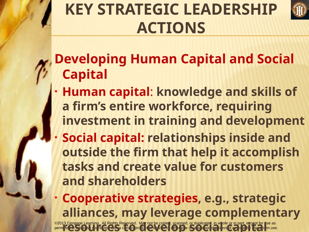 PART 3: STRATEGIC ACTIONS: STRATEGY IMPLEMENTATION - slide 31 of 48