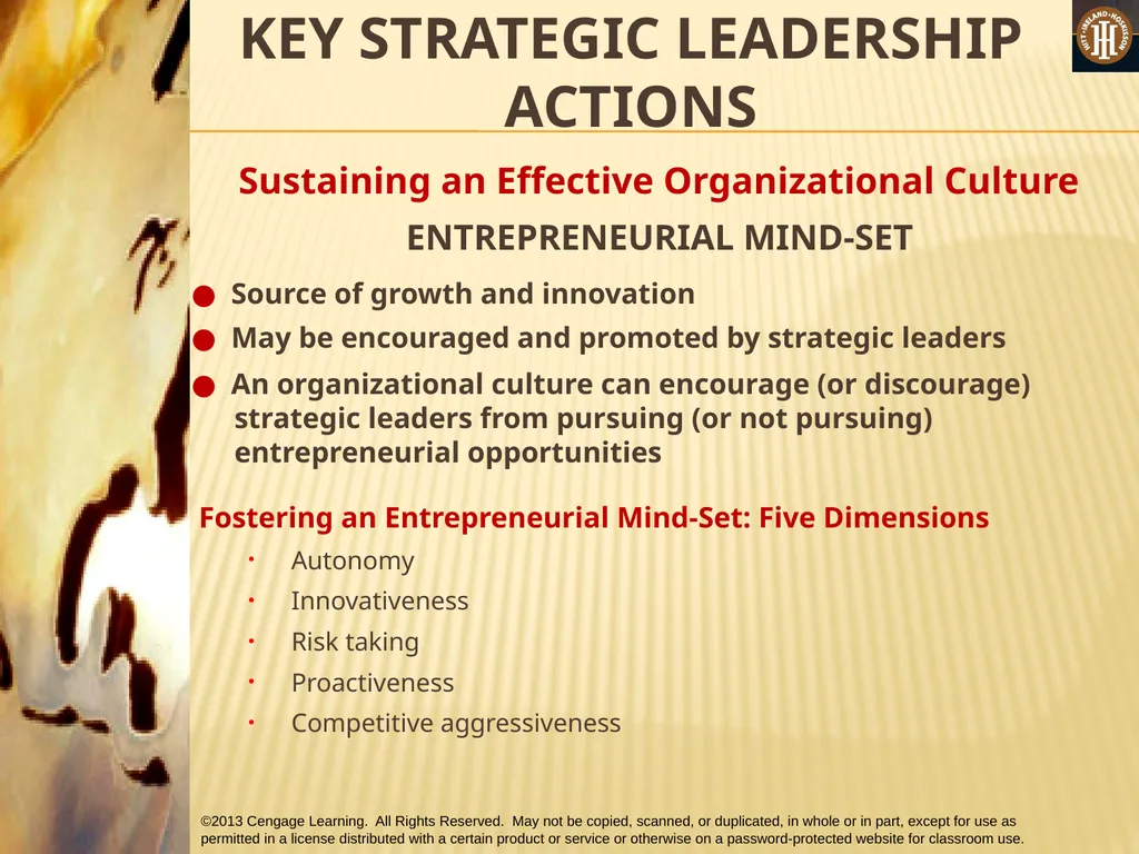 PART 3: STRATEGIC ACTIONS: STRATEGY IMPLEMENTATION - slide 34 of 48