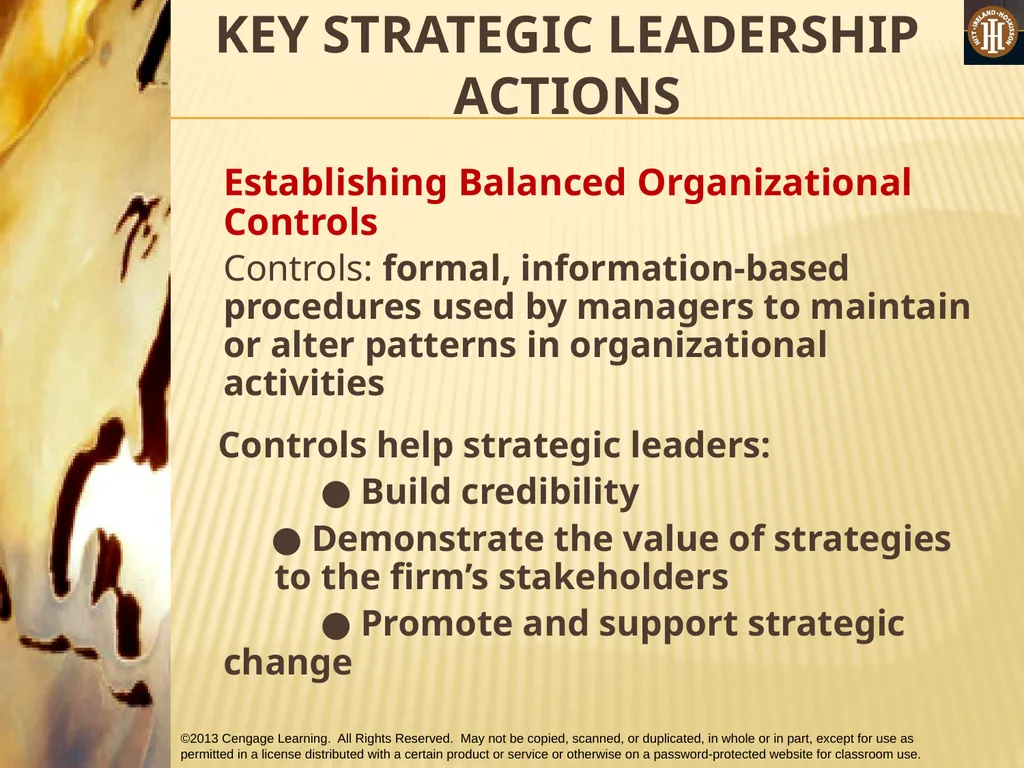 PART 3: STRATEGIC ACTIONS: STRATEGY IMPLEMENTATION - slide 43 of 48