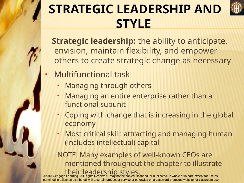 PART 3: STRATEGIC ACTIONS: STRATEGY IMPLEMENTATION - slide 8 of 48