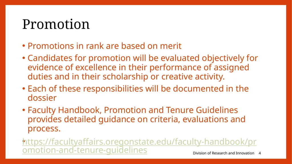 FIXED-TERM PROMOTION PROCESS Outline Promotion - slide 4 of 14