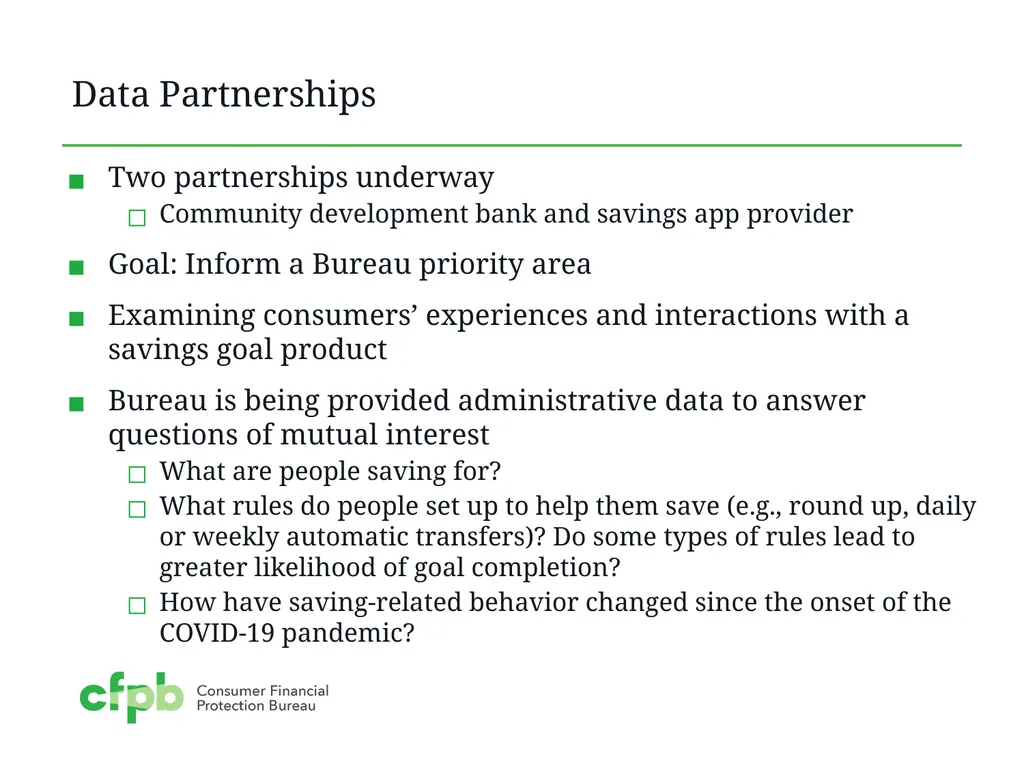 Research Partnerships with Financial Service - slide 8 of 11