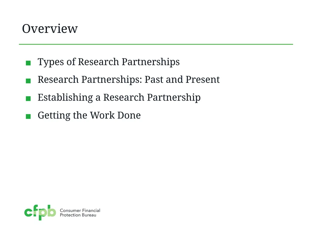 Research Partnerships with Financial Service - slide 3 of 11