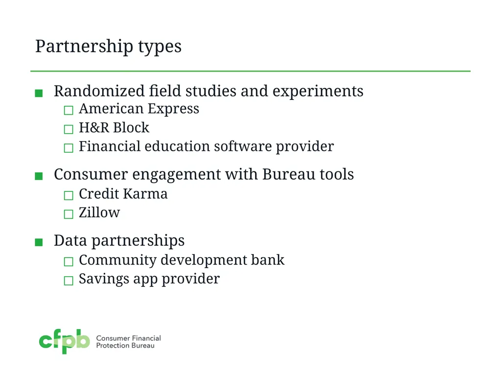 Research Partnerships with Financial Service - slide 5 of 11
