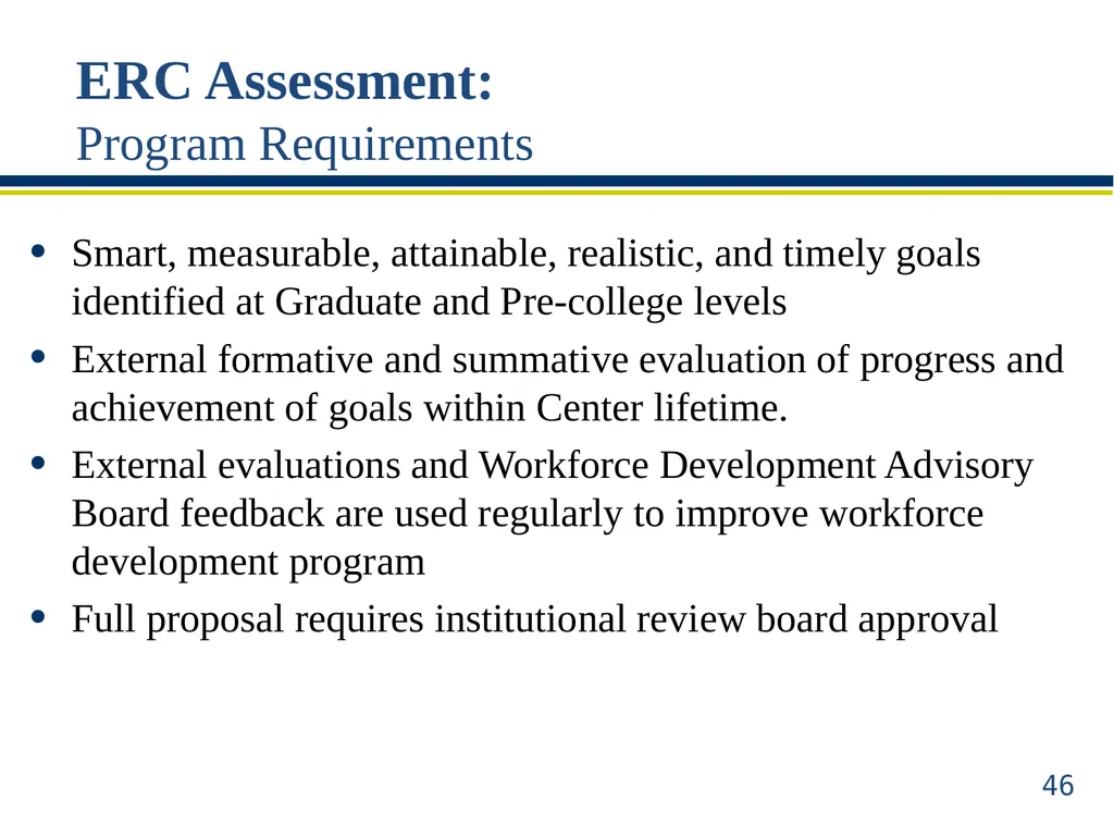 ERC Solicitation 15-589 Webinar Engineering - slide 46 of 74