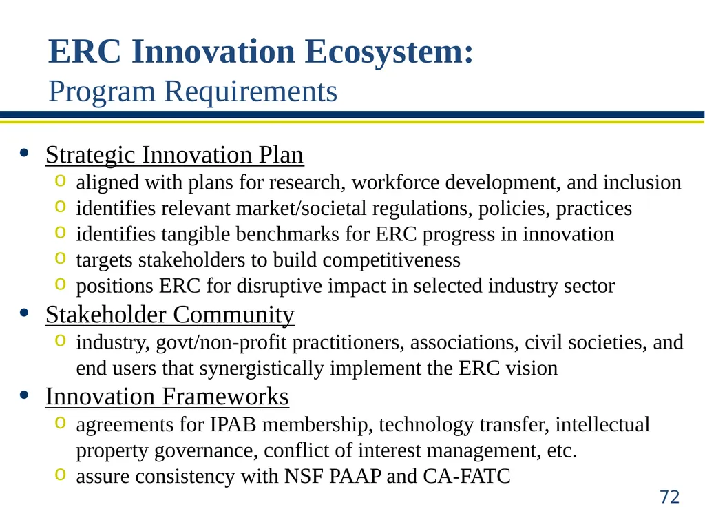 ERC Solicitation 15-589 Webinar Engineering - slide 72 of 74