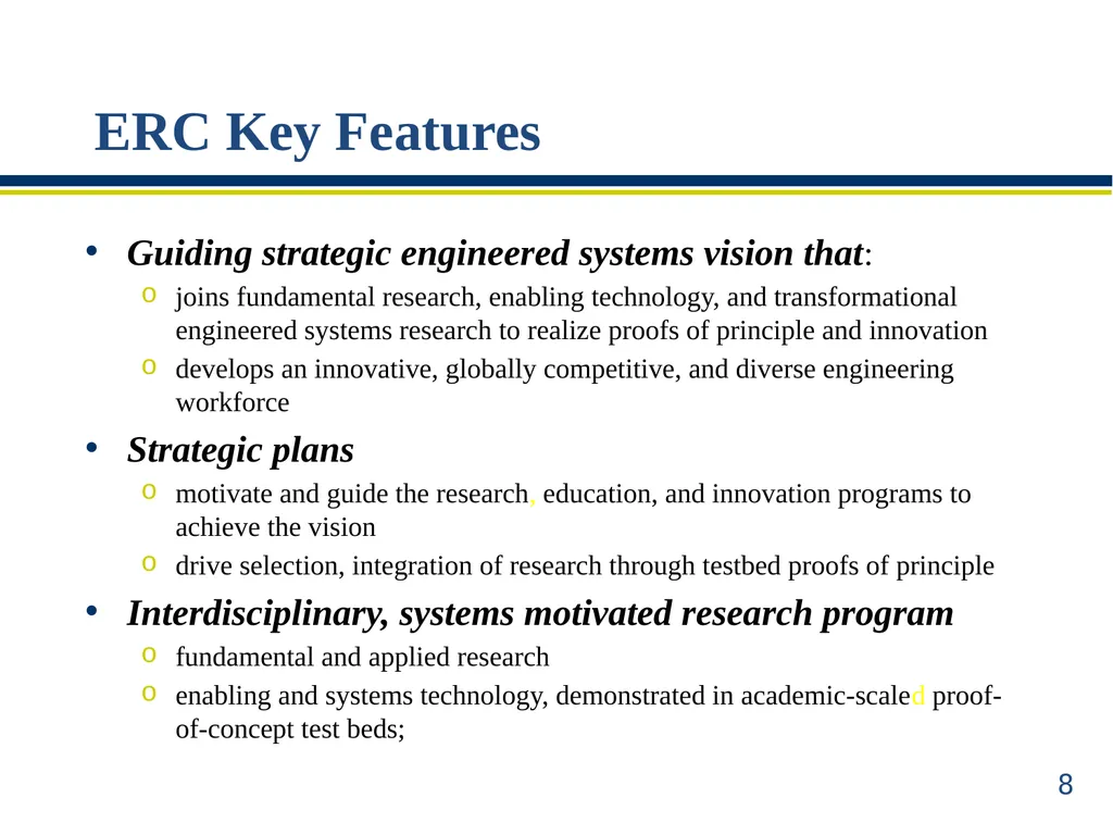 ERC Solicitation 15-589 Webinar Engineering - slide 8 of 74