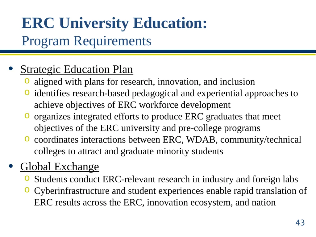 ERC Solicitation 15-589 Webinar Engineering - slide 43 of 74