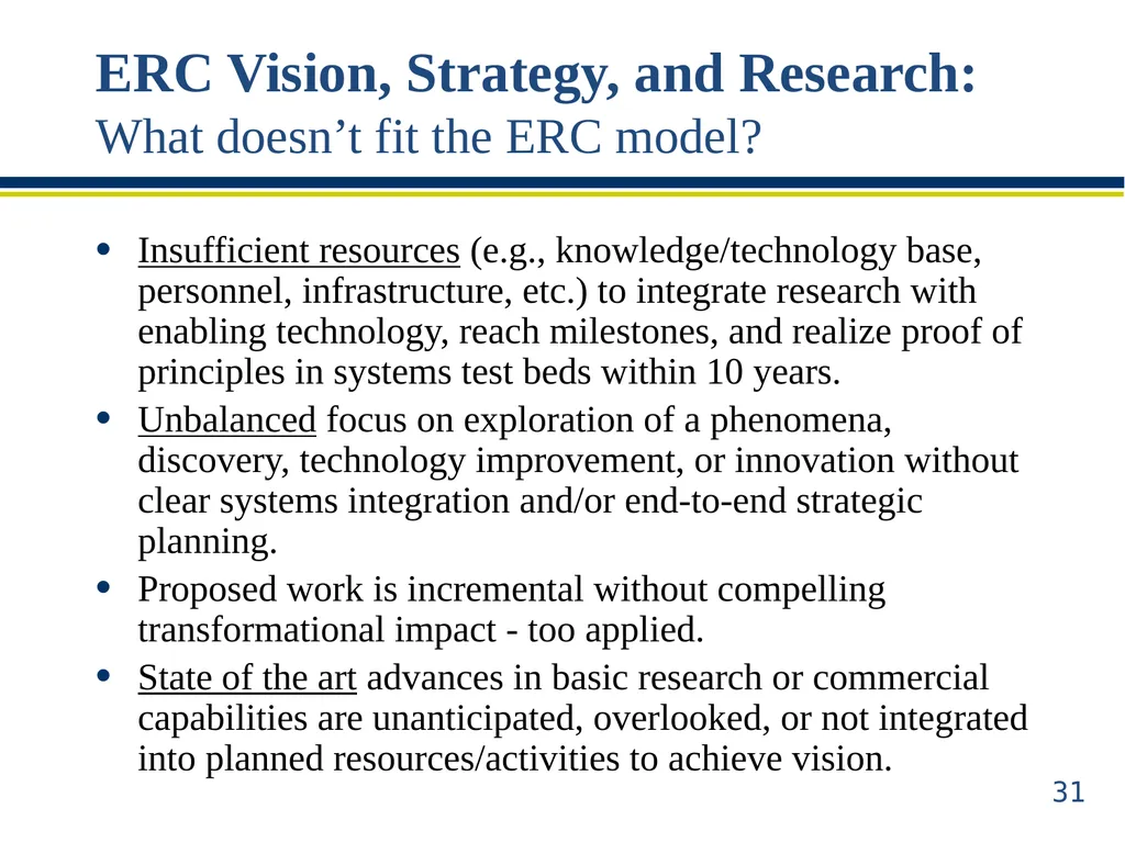 ERC Solicitation 15-589 Webinar Engineering - slide 31 of 74