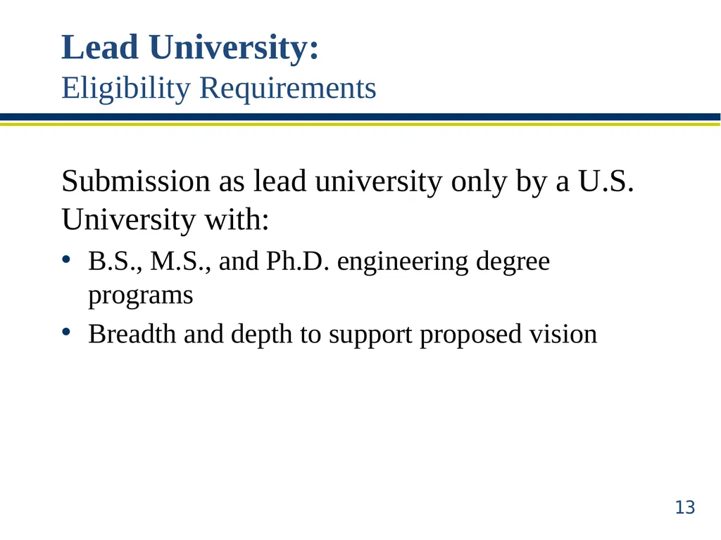 ERC Solicitation 15-589 Webinar Engineering - slide 13 of 74