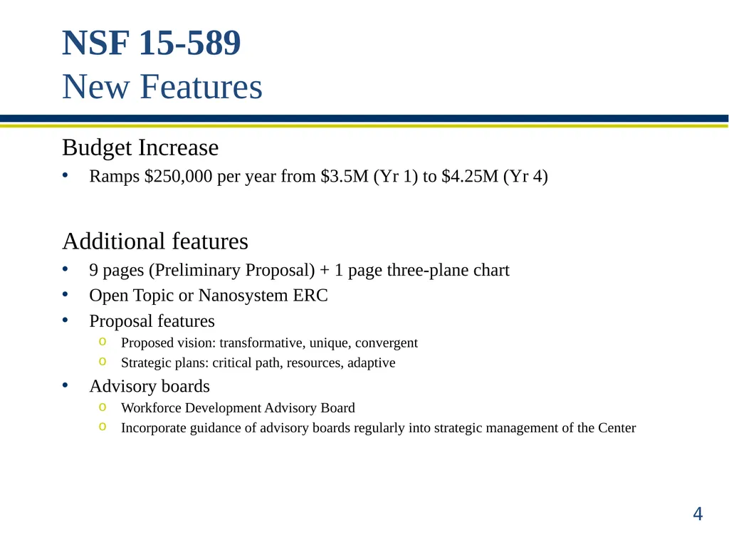 ERC Solicitation 15-589 Webinar Engineering - slide 4 of 74