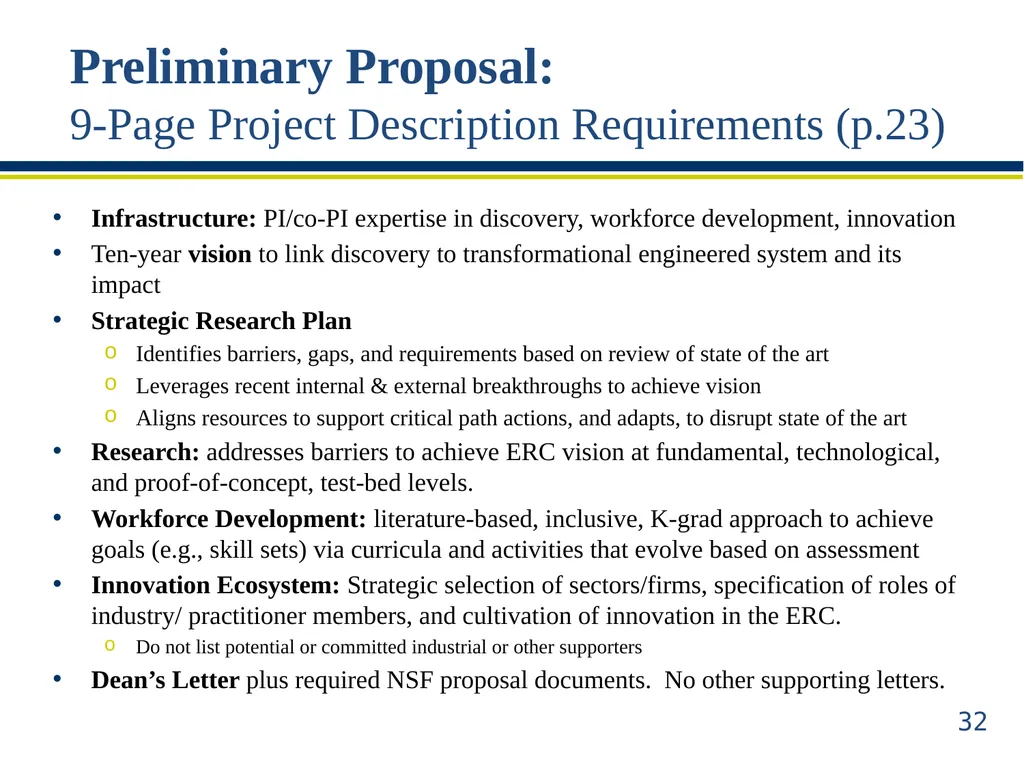 ERC Solicitation 15-589 Webinar Engineering - slide 32 of 74