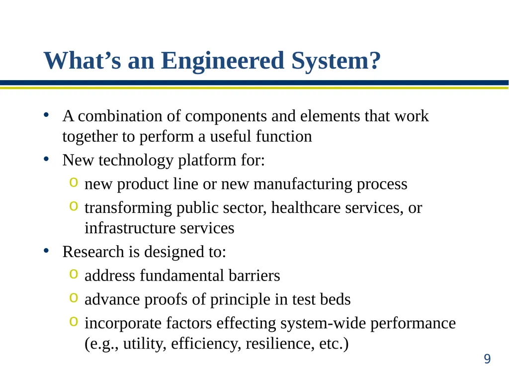 ERC Solicitation 15-589 Webinar Engineering - slide 9 of 74