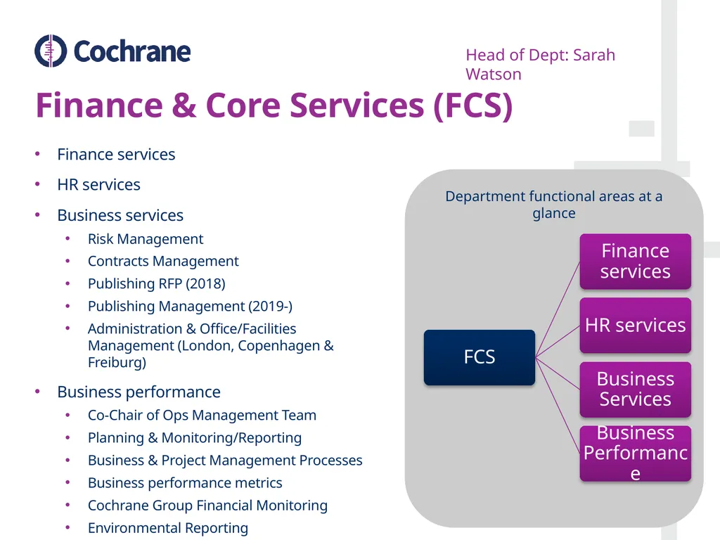 ‘Working Better Together’ Central Executive Team - slide 8 of 12