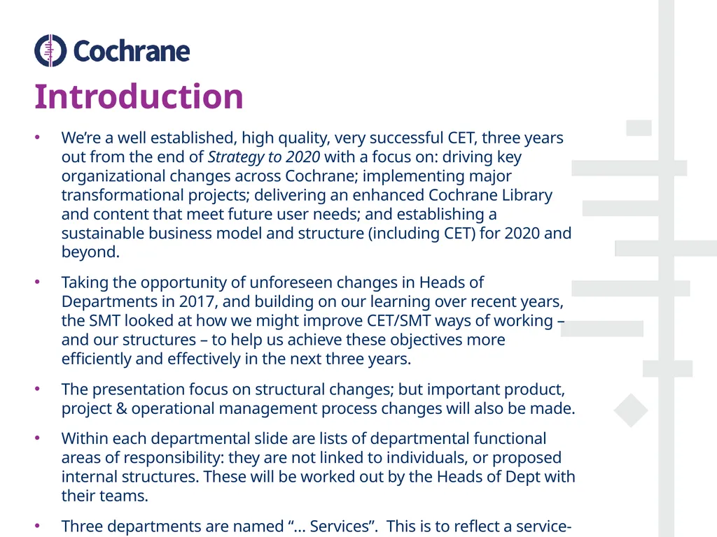 ‘Working Better Together’ Central Executive Team - slide 2 of 12