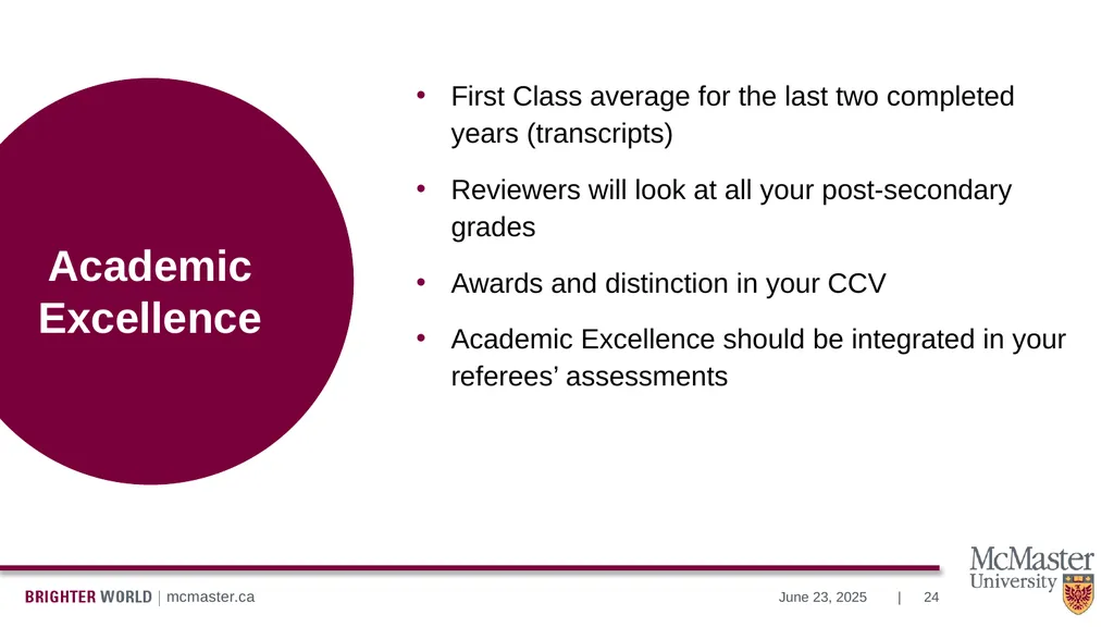 Information Session Vanier Doctoral – Canada - slide 24 of 52