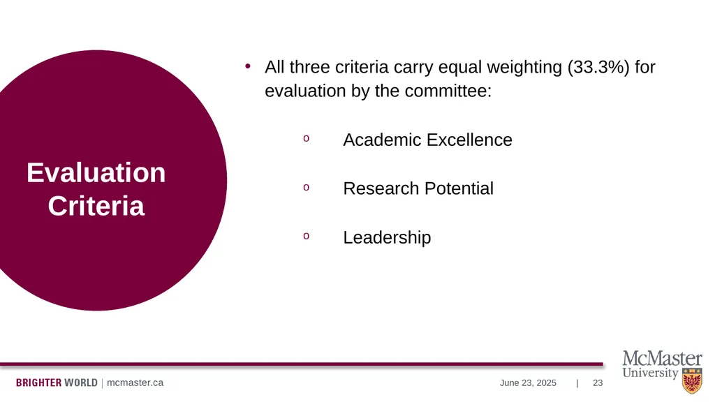 Information Session Vanier Doctoral – Canada - slide 23 of 52