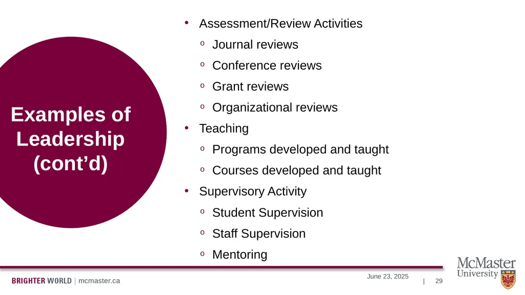Information Session Vanier Doctoral – Canada - slide 29 of 52