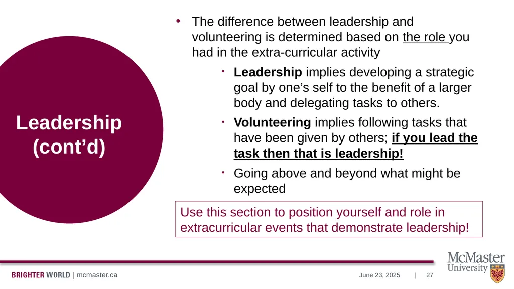 Information Session Vanier Doctoral – Canada - slide 27 of 52