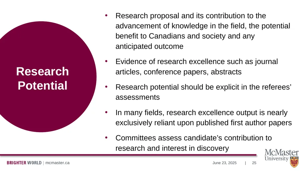 Information Session Vanier Doctoral – Canada - slide 25 of 52