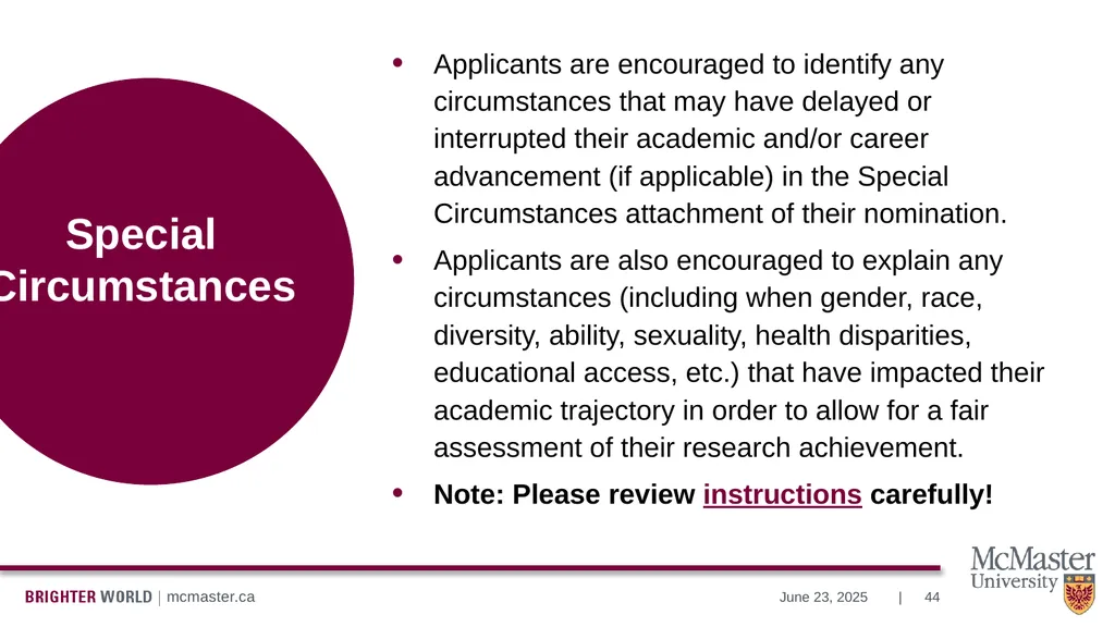 Information Session Vanier Doctoral – Canada - slide 44 of 52