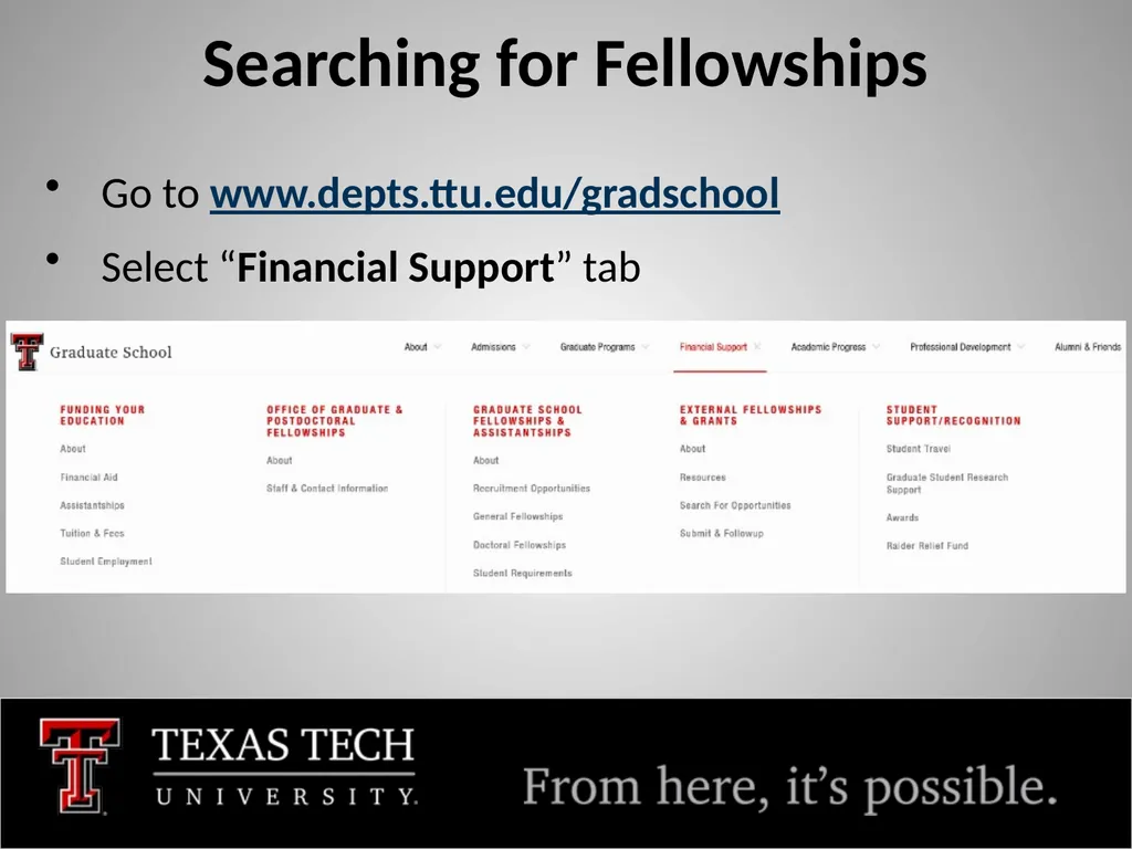 Fellowships and Funding FY 2025 Tim Dallas, PhD - slide 6 of 28