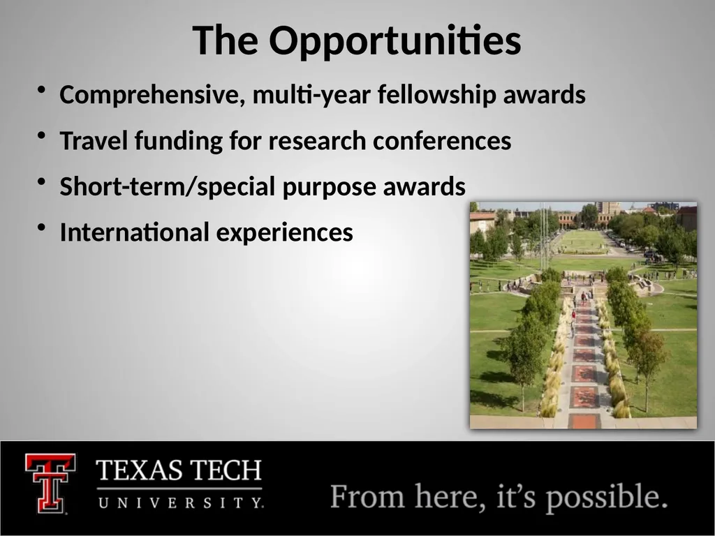 Fellowships and Funding FY 2025 Tim Dallas, PhD - slide 5 of 28