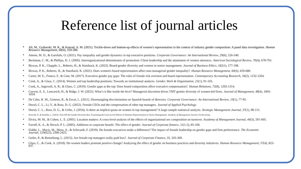 Closing the gap? A systematic review on the - slide 15 of 17