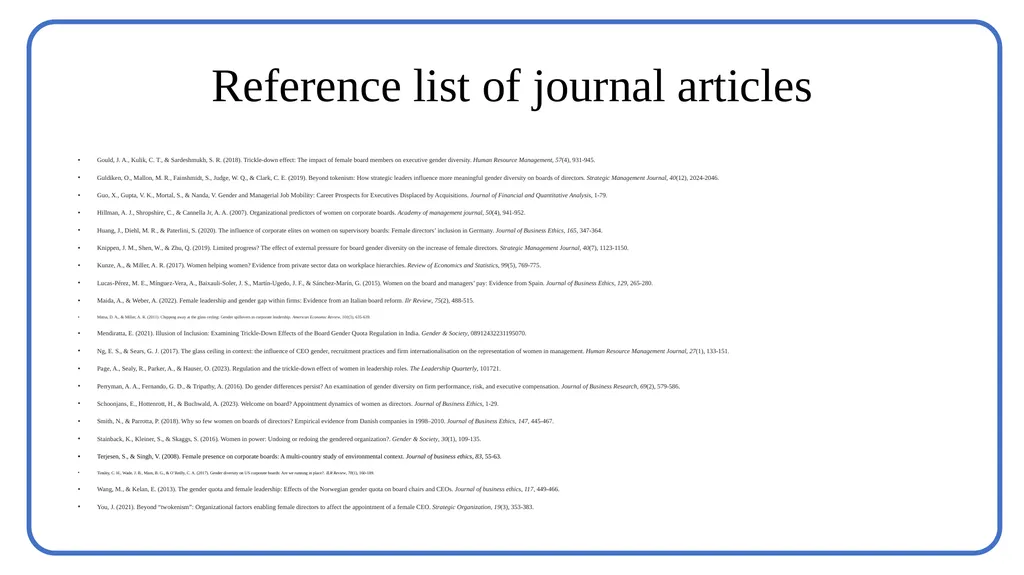 Closing the gap? A systematic review on the - slide 16 of 17