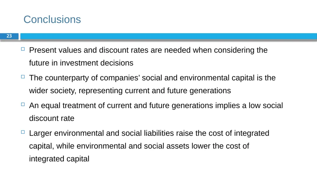 Corporate Finance for Long-Term Value Chapter 4: - slide 23 of 23