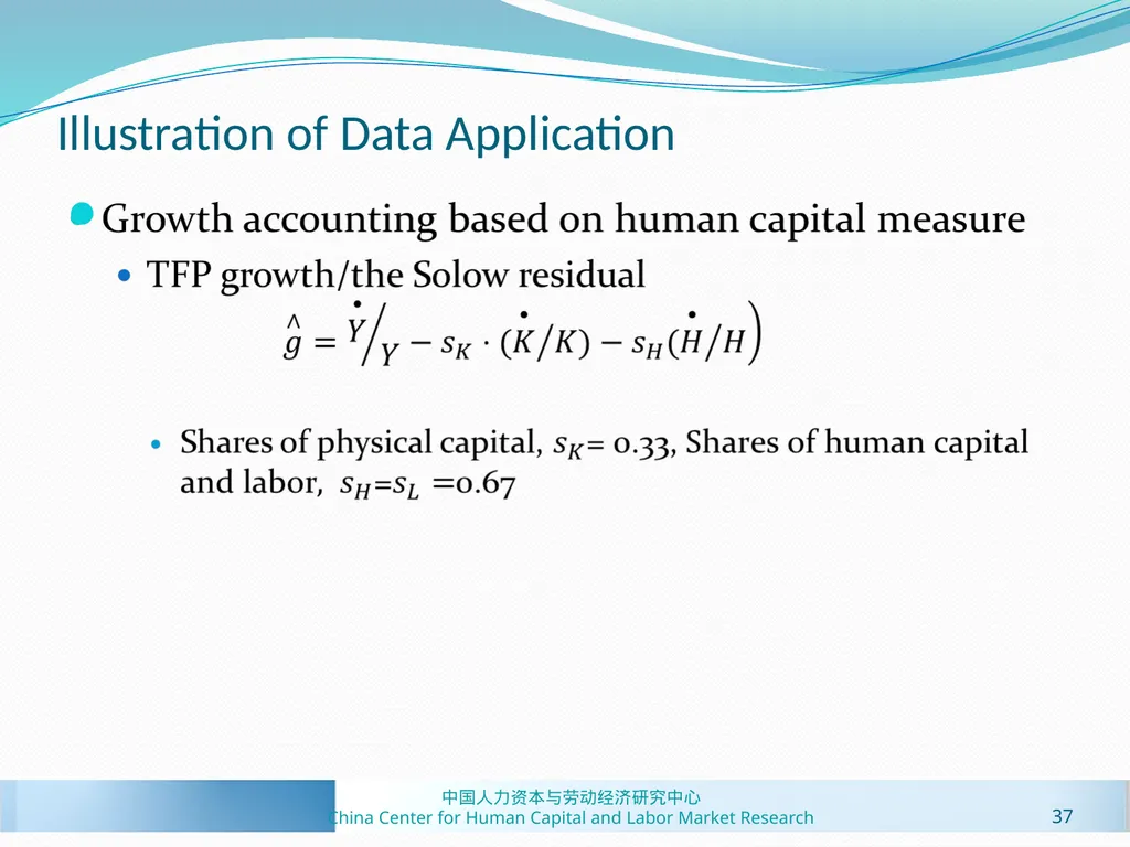 Human Capital Estimates in China: New Panel Data - slide 37 of 41