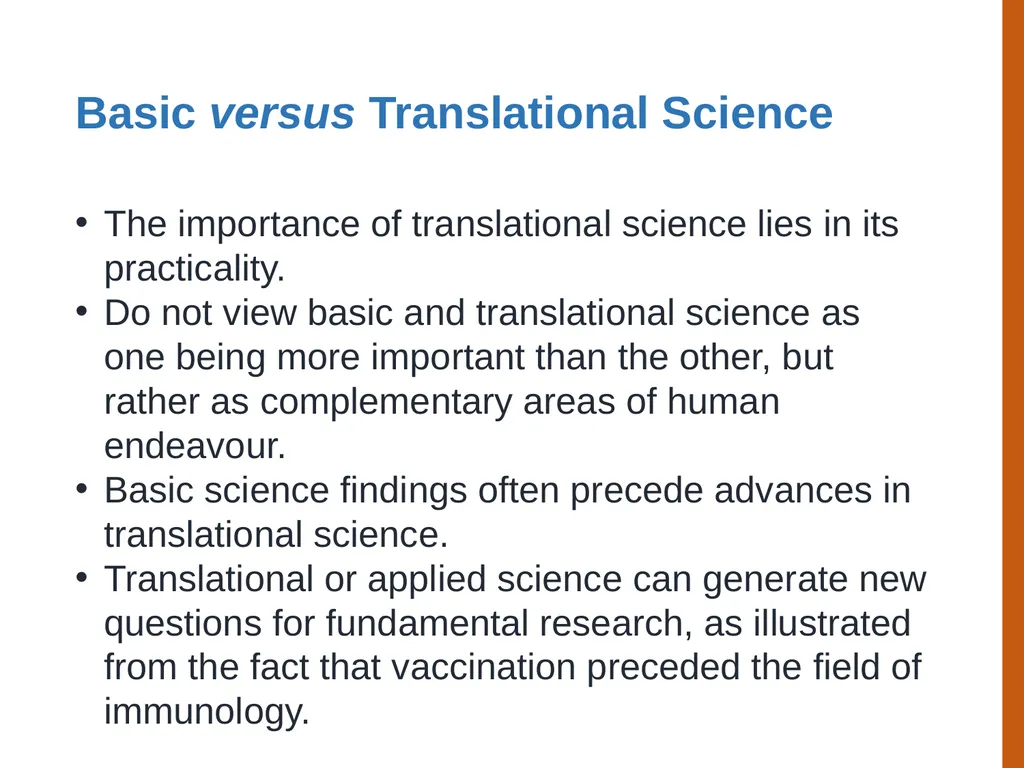 Translating Basic Research to Benefit Society - slide 8 of 30