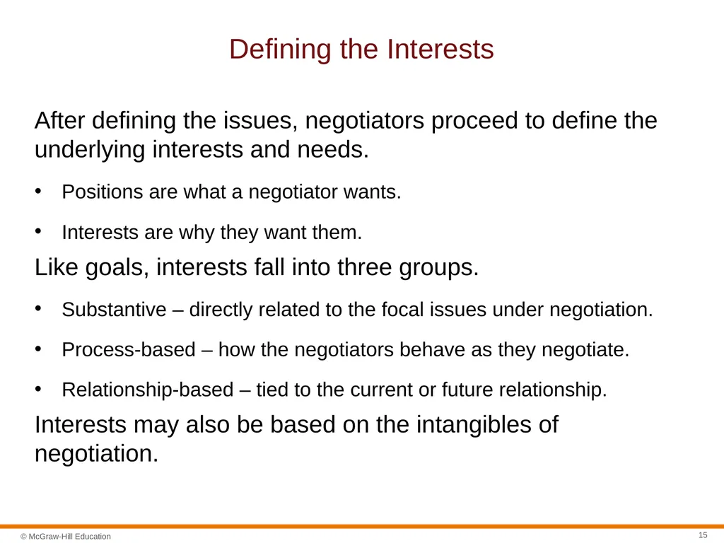 Negotiation Section 01: Negotiation Fundamentals - slide 15 of 22