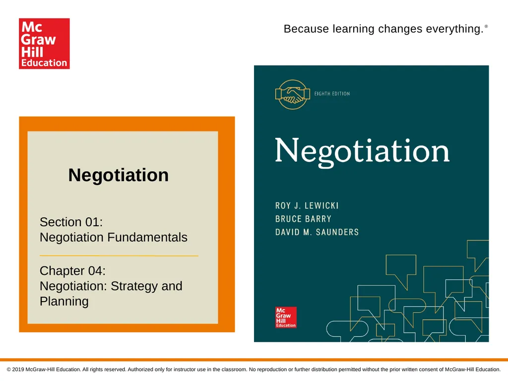 Negotiation Section 01: Negotiation Fundamentals - slide 1 of 22