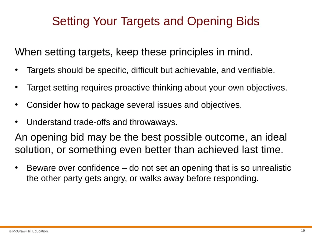 Negotiation Section 01: Negotiation Fundamentals - slide 19 of 22