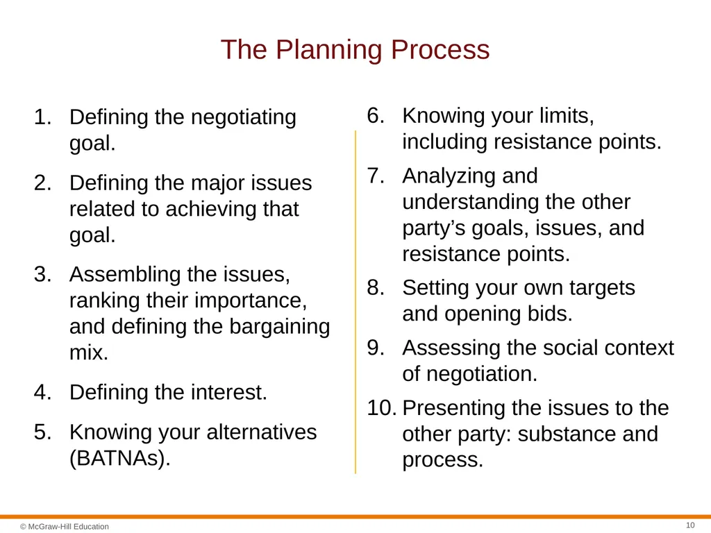 Negotiation Section 01: Negotiation Fundamentals - slide 10 of 22