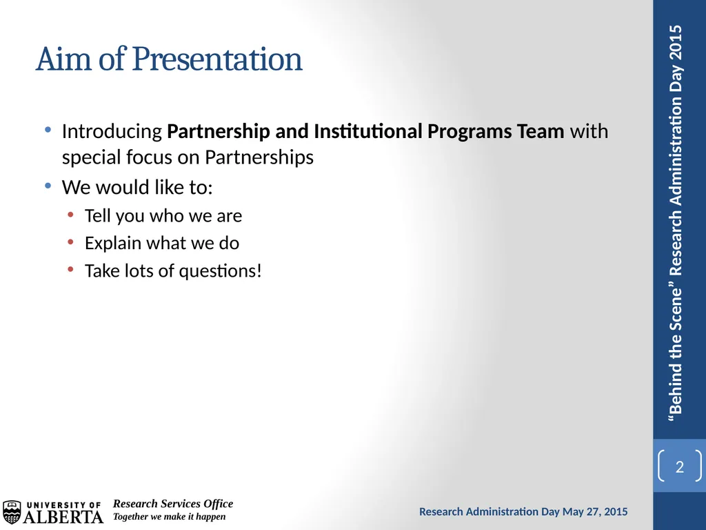 Demystifying Partnership and Institutional - slide 2 of 19