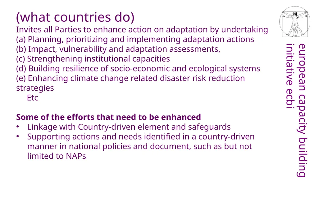 Adaptation in the Paris Agreement Ambition and - slide 7 of 12