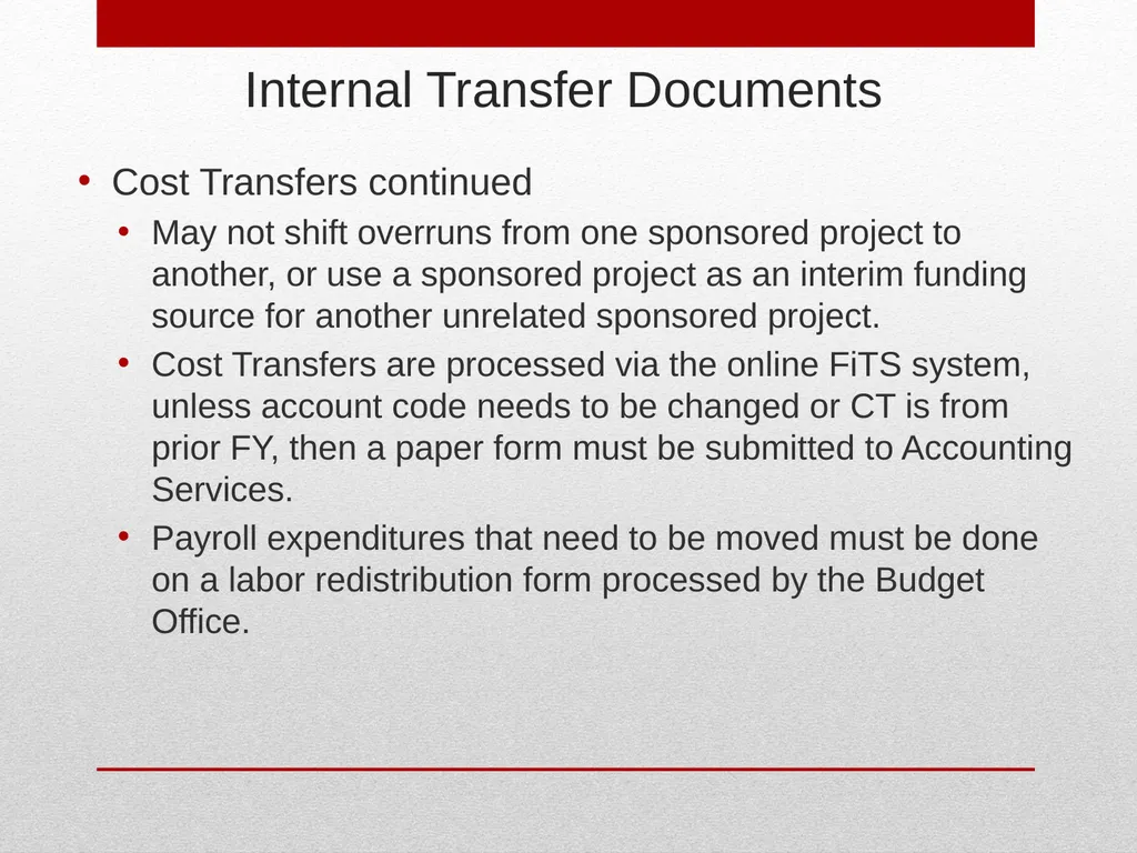 Grant Management TTUHSC Accounting Services May - slide 45 of 83