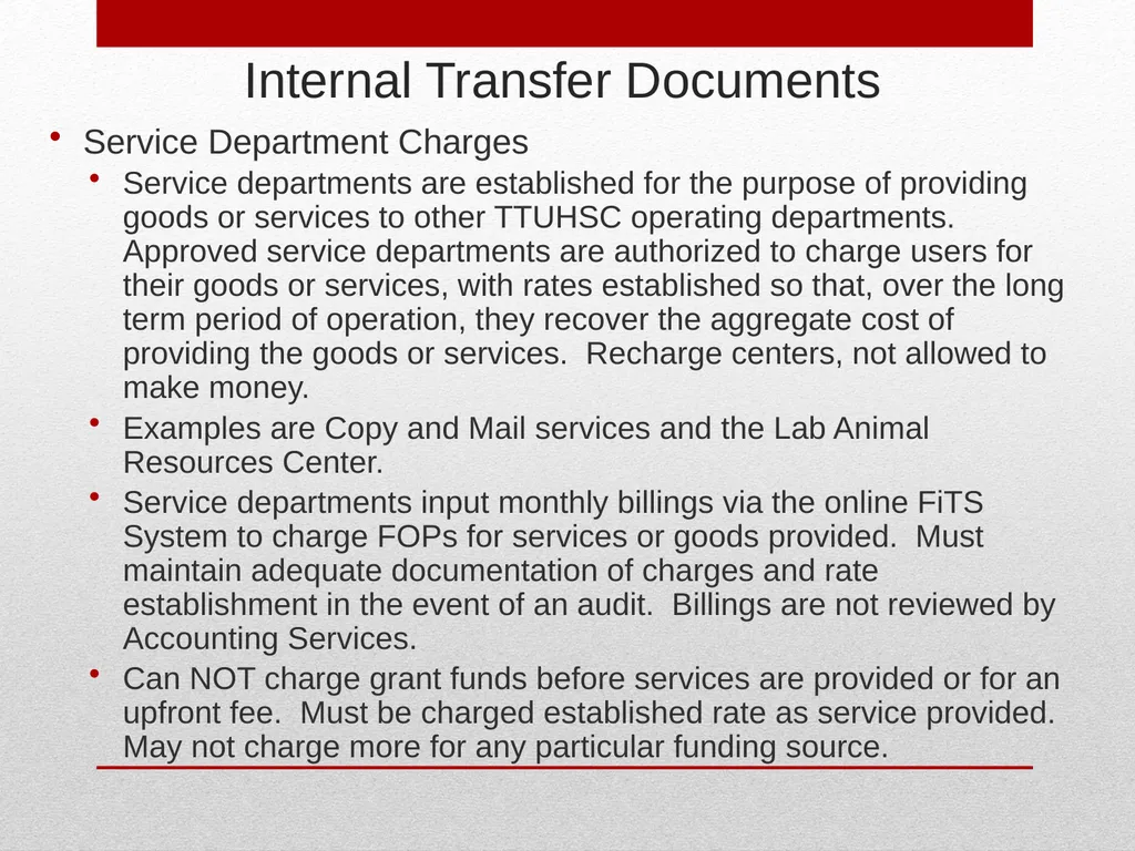 Grant Management TTUHSC Accounting Services May - slide 47 of 83