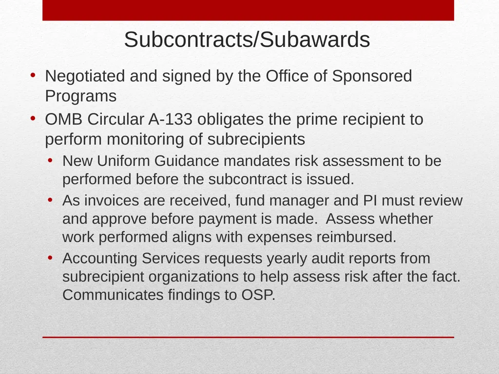 Grant Management TTUHSC Accounting Services May - slide 50 of 83