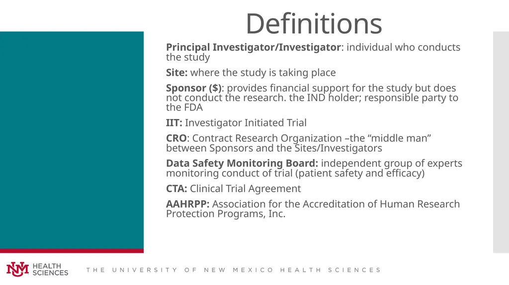 The Basics of Clinical Trials By: Caitlin Vinyard - slide 6 of 16