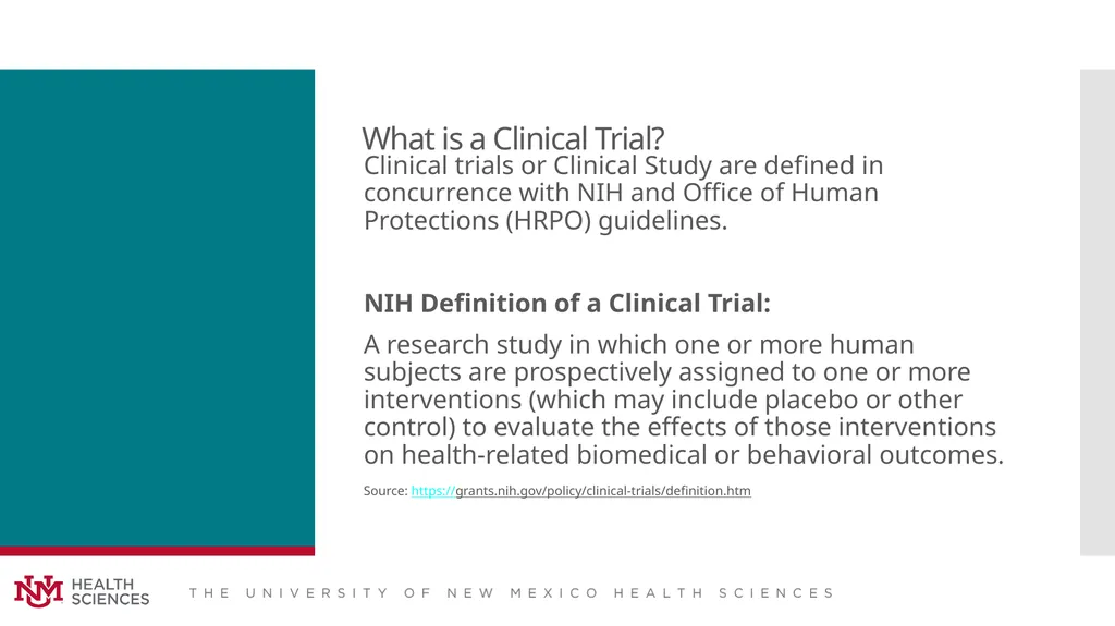 The Basics of Clinical Trials By: Caitlin Vinyard - slide 2 of 16