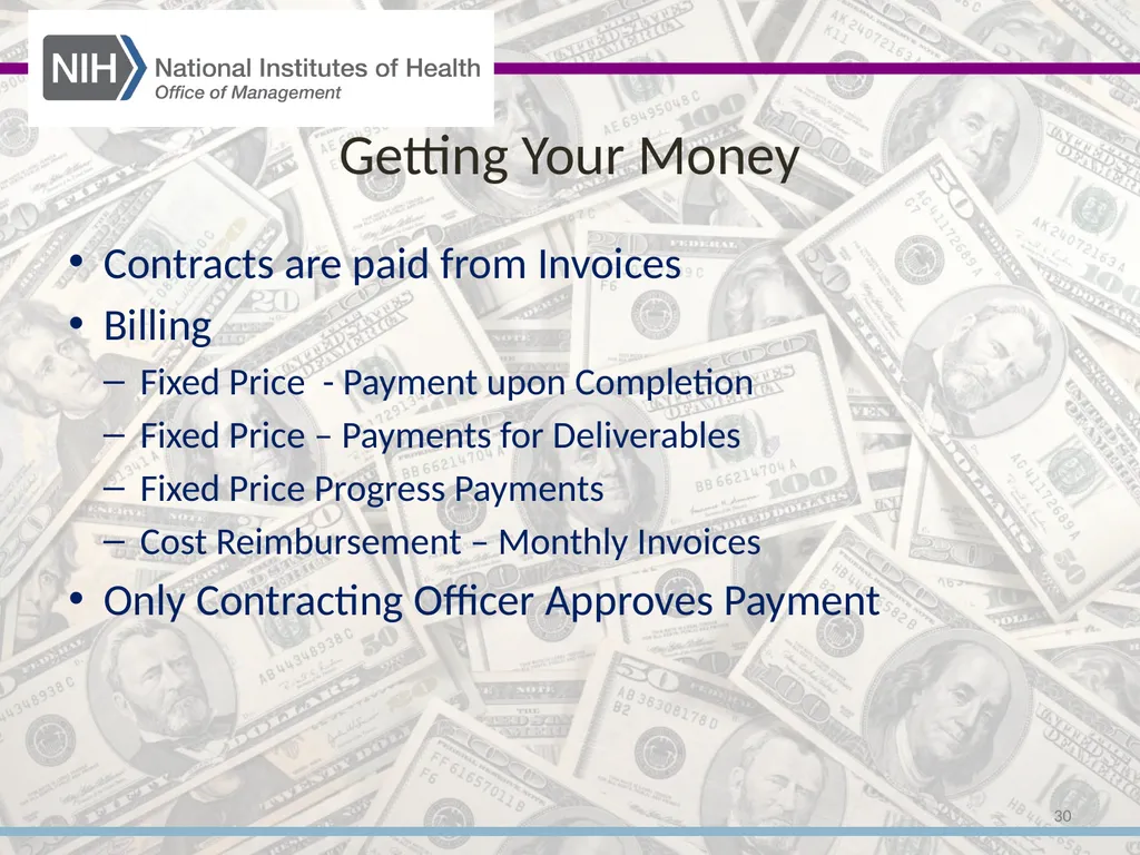 Research and Development Contracts Richard - slide 30 of 42
