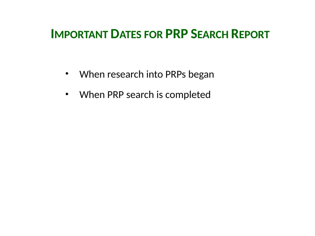 PRP Search Documentation Session 8 Courtney Kudla - slide 6 of 18